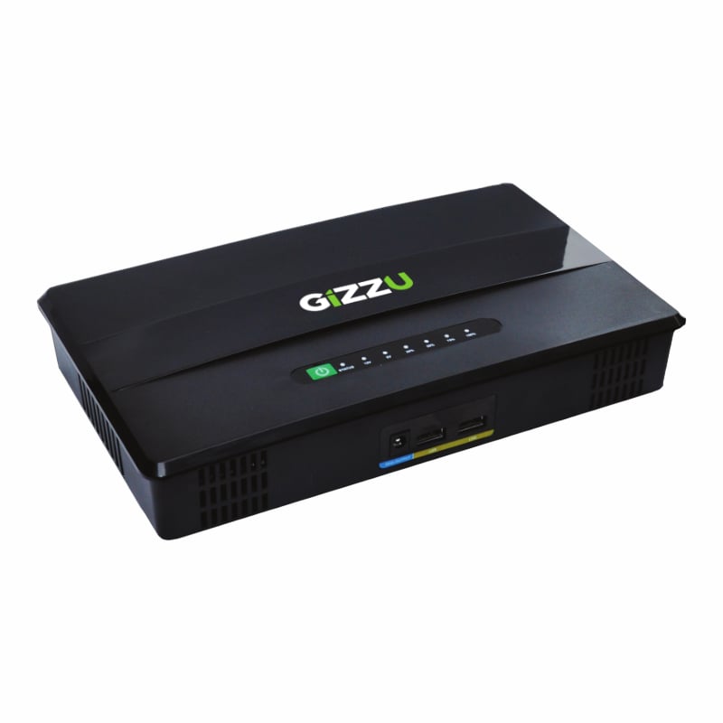 GIZZU 60W 69Wh 21600mAh Mini POE DC UPS LifePO4 - Black-0