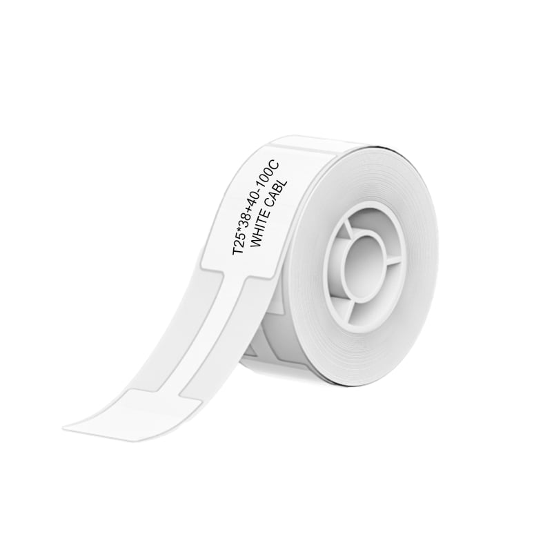 NIIMBOT B1/B21/B3S Thermal Label 25x38mm - 100 Labels Per Roll - White Cable-0